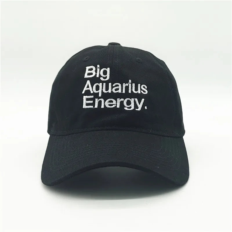 ZODIAC CAP — Unisex Black&White Embroidery