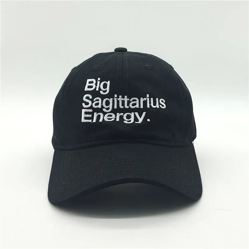 ZODIAC CAP — Unisex Black&White Embroidery