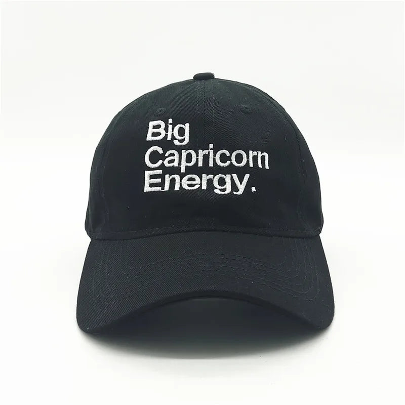 ZODIAC CAP — Unisex Black&White Embroidery
