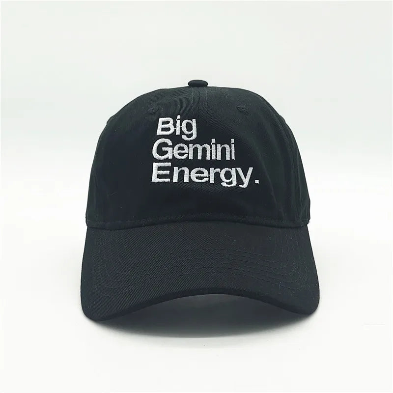 ZODIAC CAP — Unisex Black&White Embroidery