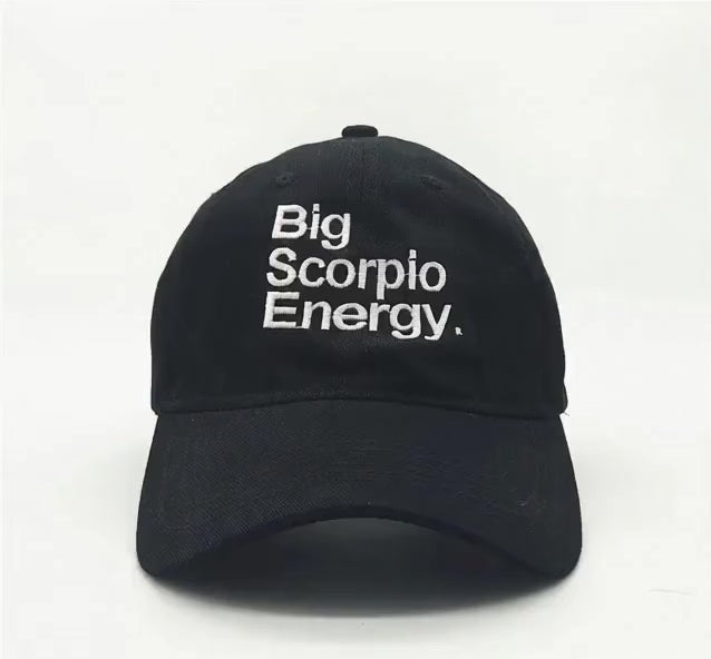 ZODIAC CAP — Unisex Black&White Embroidery